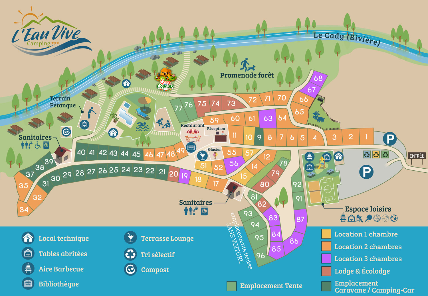 L'eau Vive camping Plan 2026