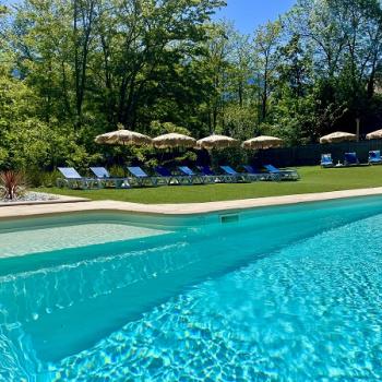 Piscine chauffée camping eau vive