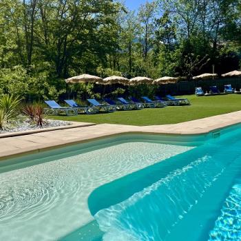 Piscine chauffée camping eau vive