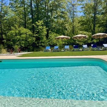 Piscine chauffée camping eau vive