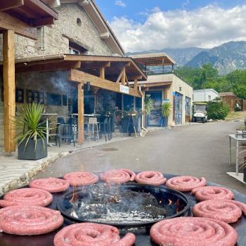 Soirée brasero du camping